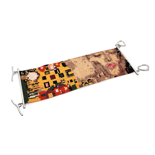 Klimt's Kiss Beaded Bracelet