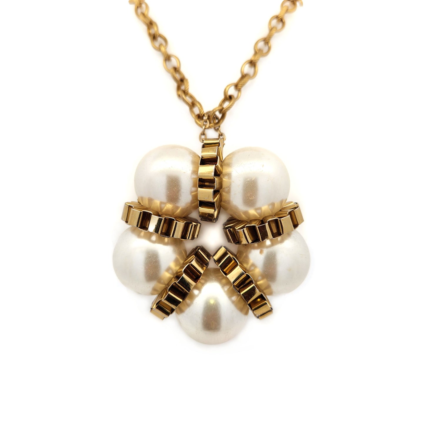 Large Pearl Chain Pendant