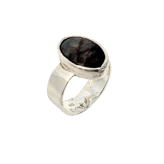 Labradorite Organic Ring