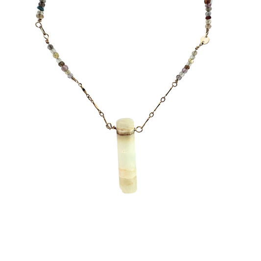 Aragonite Multi-Gemstone Necklace