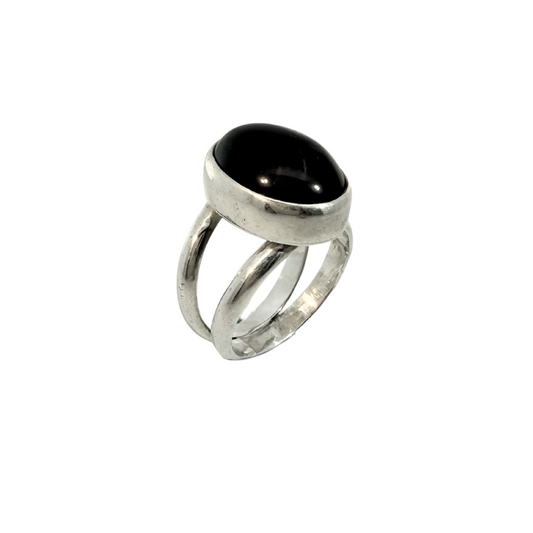Amethyst Split-Band Ring
