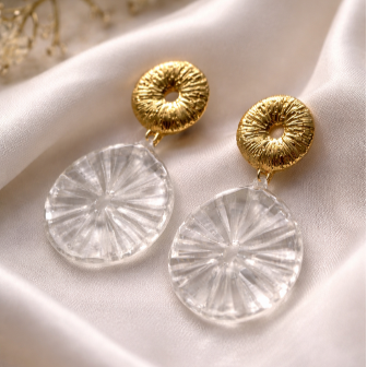 Lumen Halo Drop Earrings