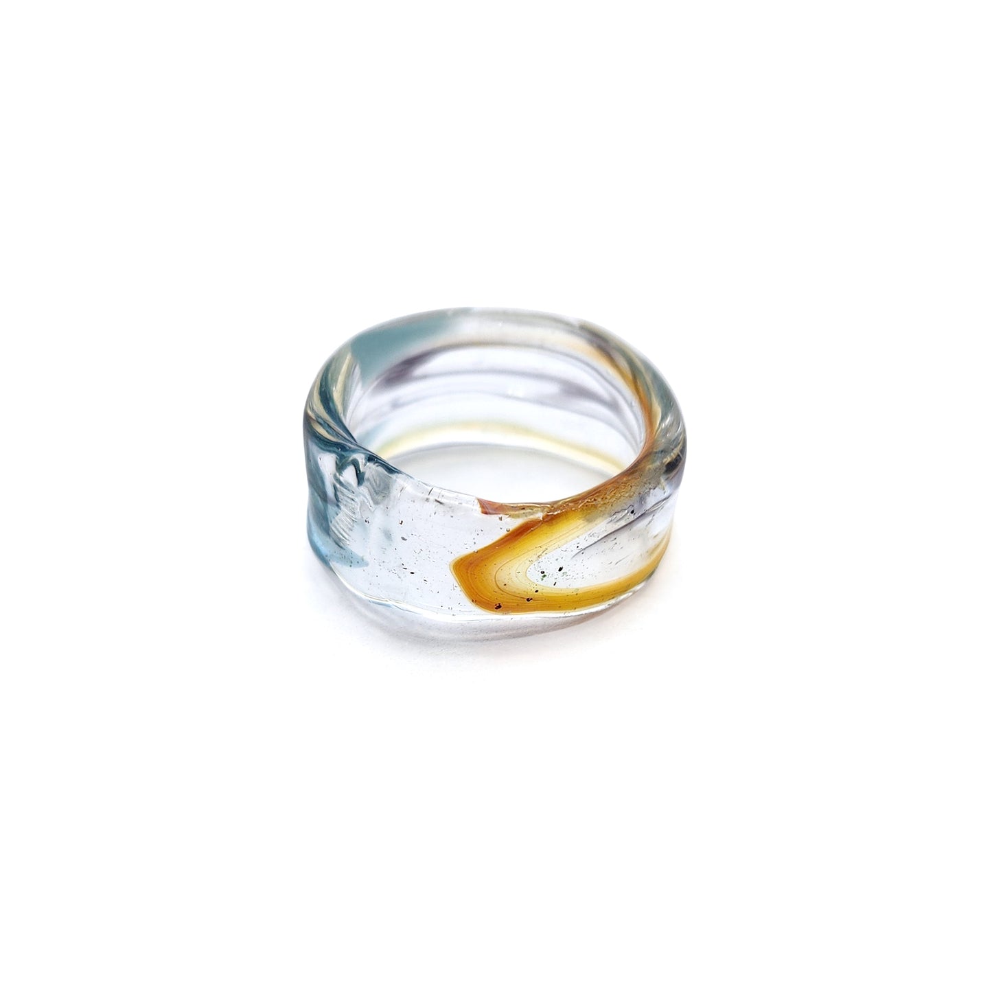 Multicolored Glass Ring