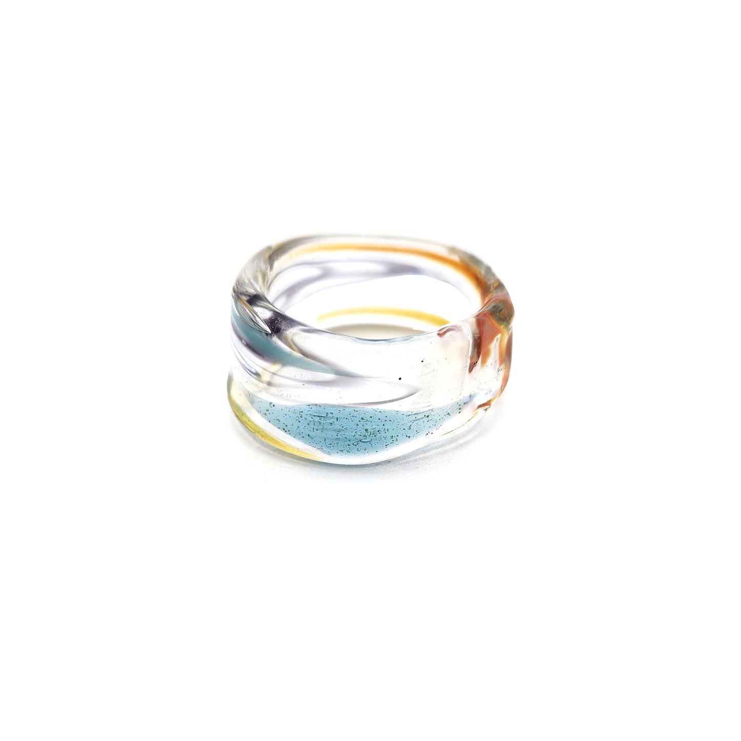 Multicolored Glass Ring