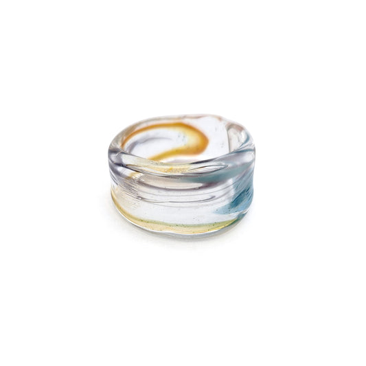 Multicolored Glass Ring
