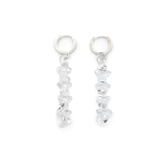 Clear Glass Drop Earrings