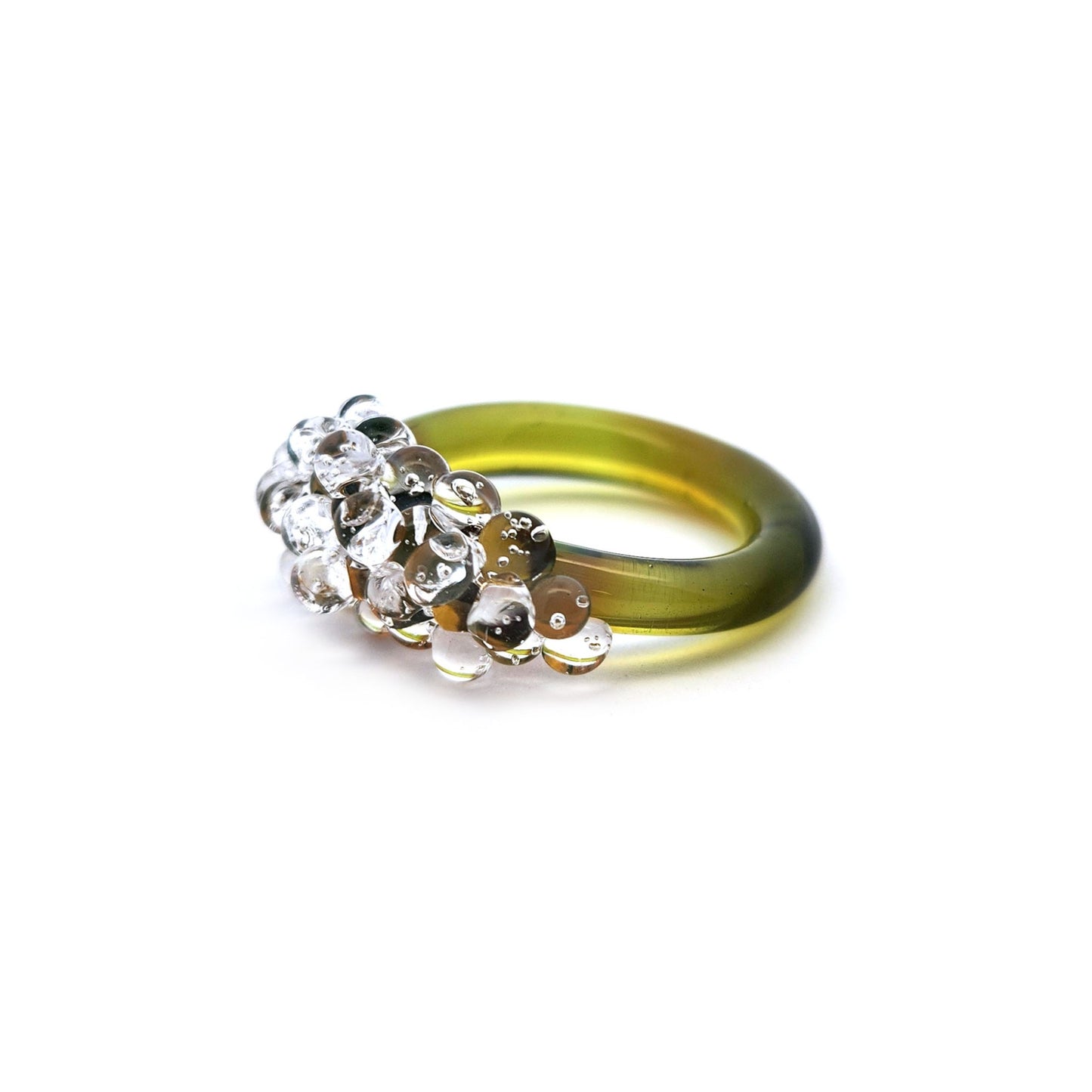 Glass Dewdrop Ring