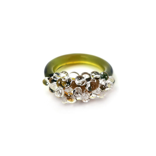 Glass Dewdrop Ring