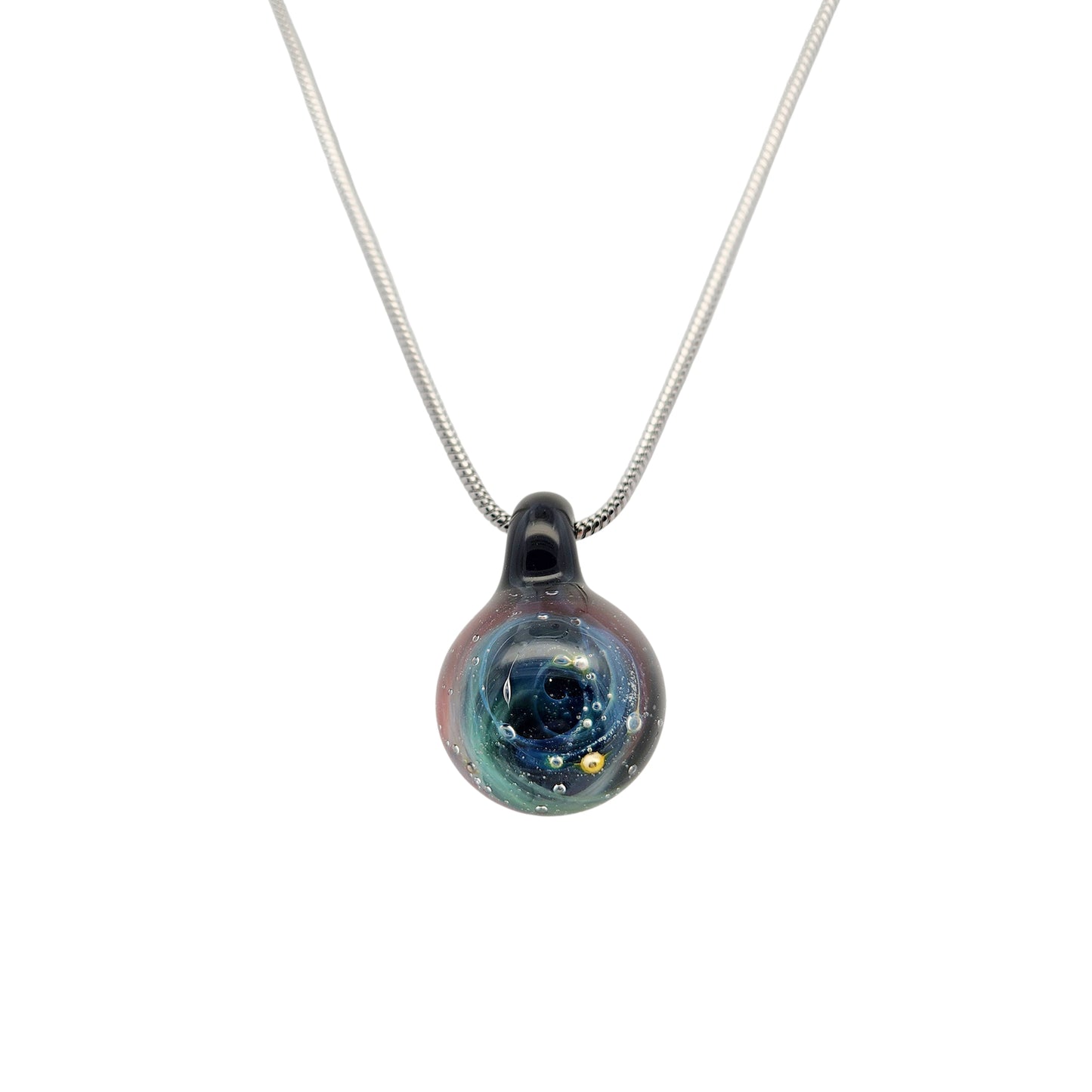 Glass Galaxy Ball Pendant