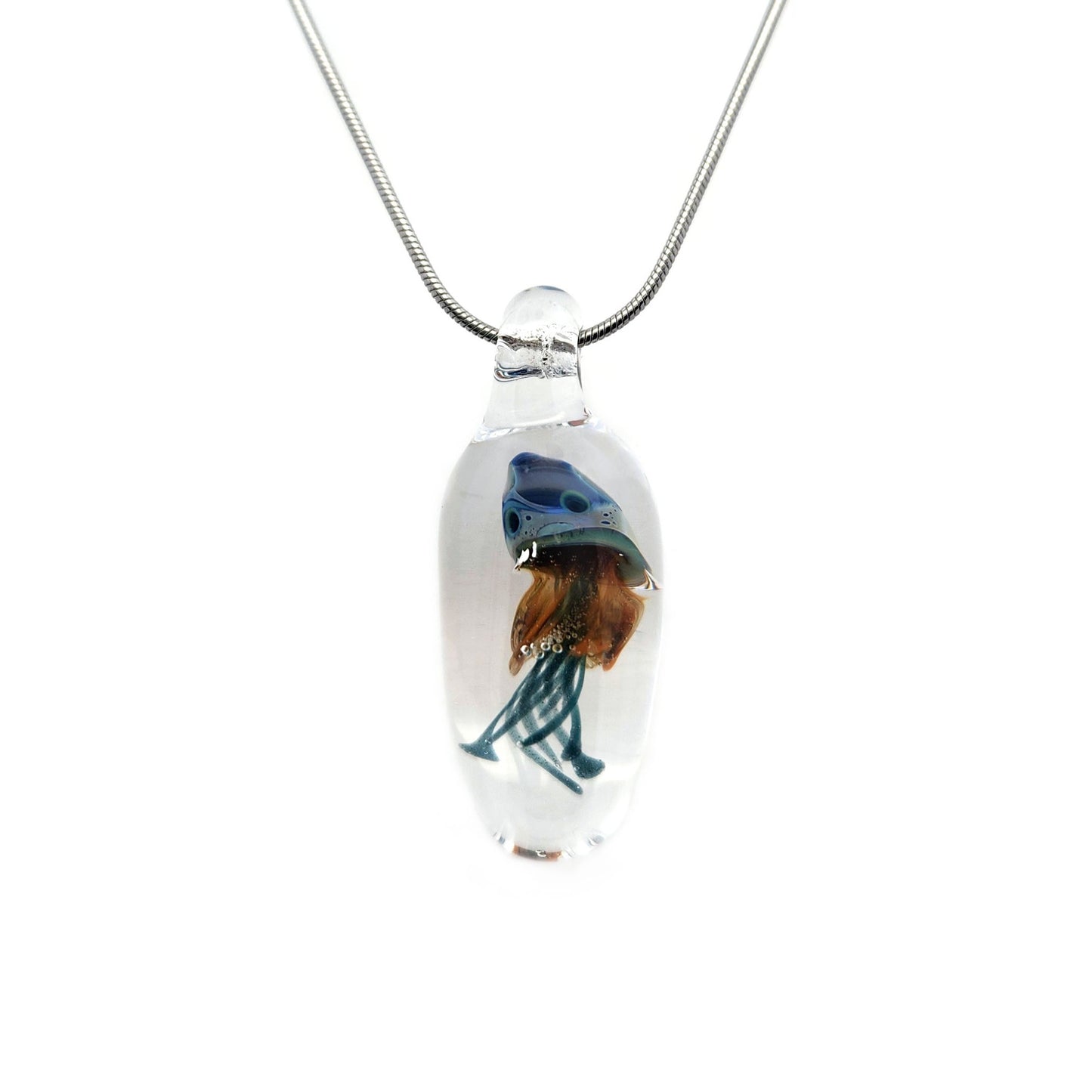 Glass Jellyfish Pendant