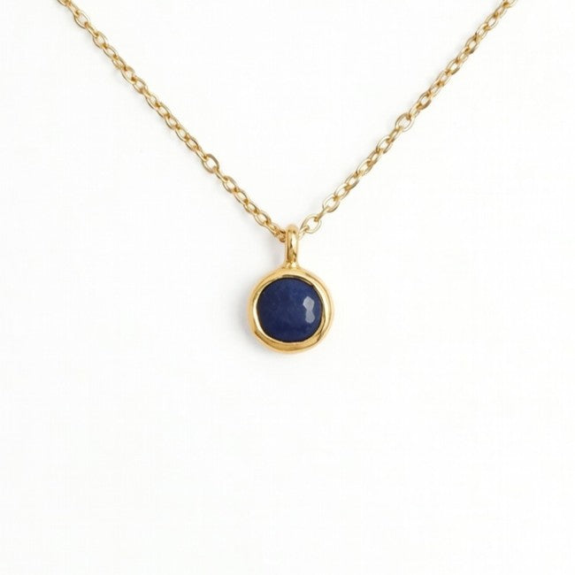 Blue Sapphire September Birthstone Necklace