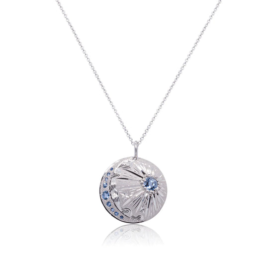 Night Sky Silver Pendant