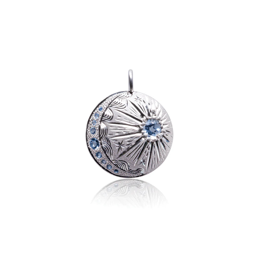 Night Sky Silver Pendant