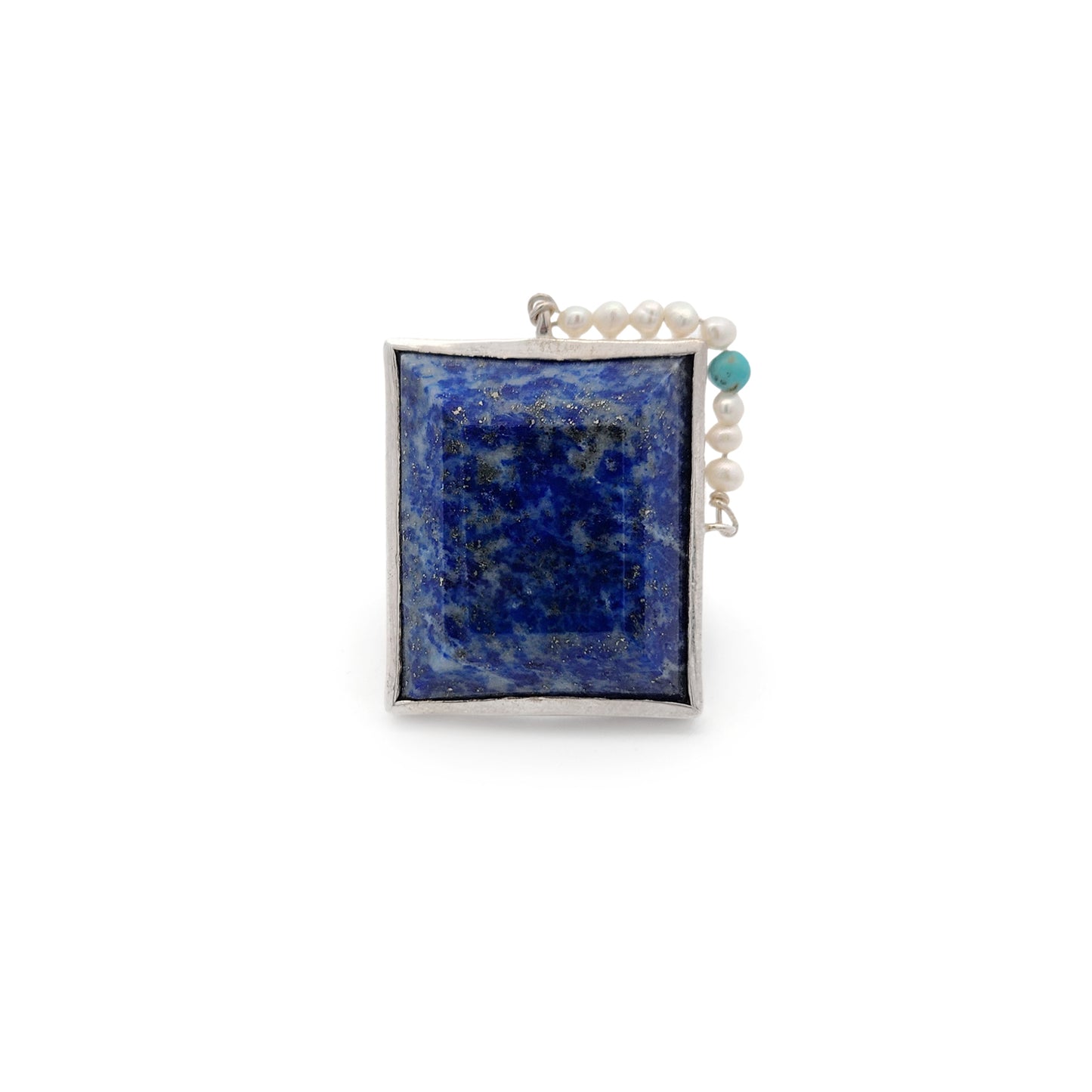 Large Rectangular Lapis Lazuli Ring