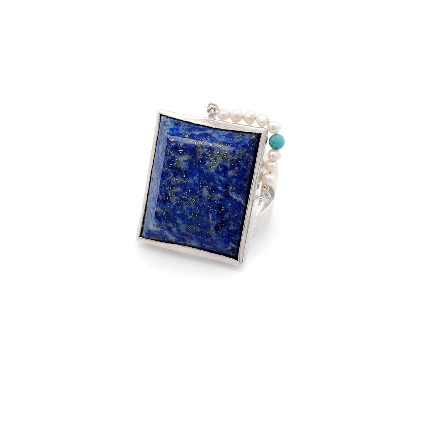 Large Rectangular Lapis Lazuli Ring