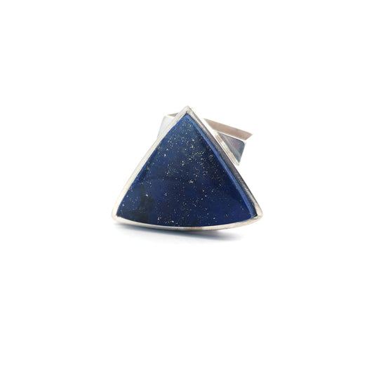 Large Triangular Lapis Lazuli Ring