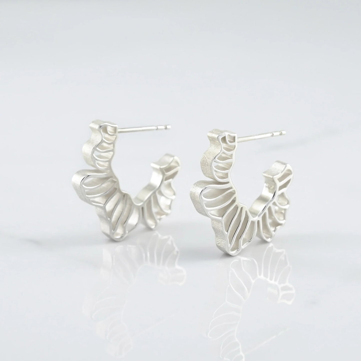 Quilled Garden Hoop Earrings