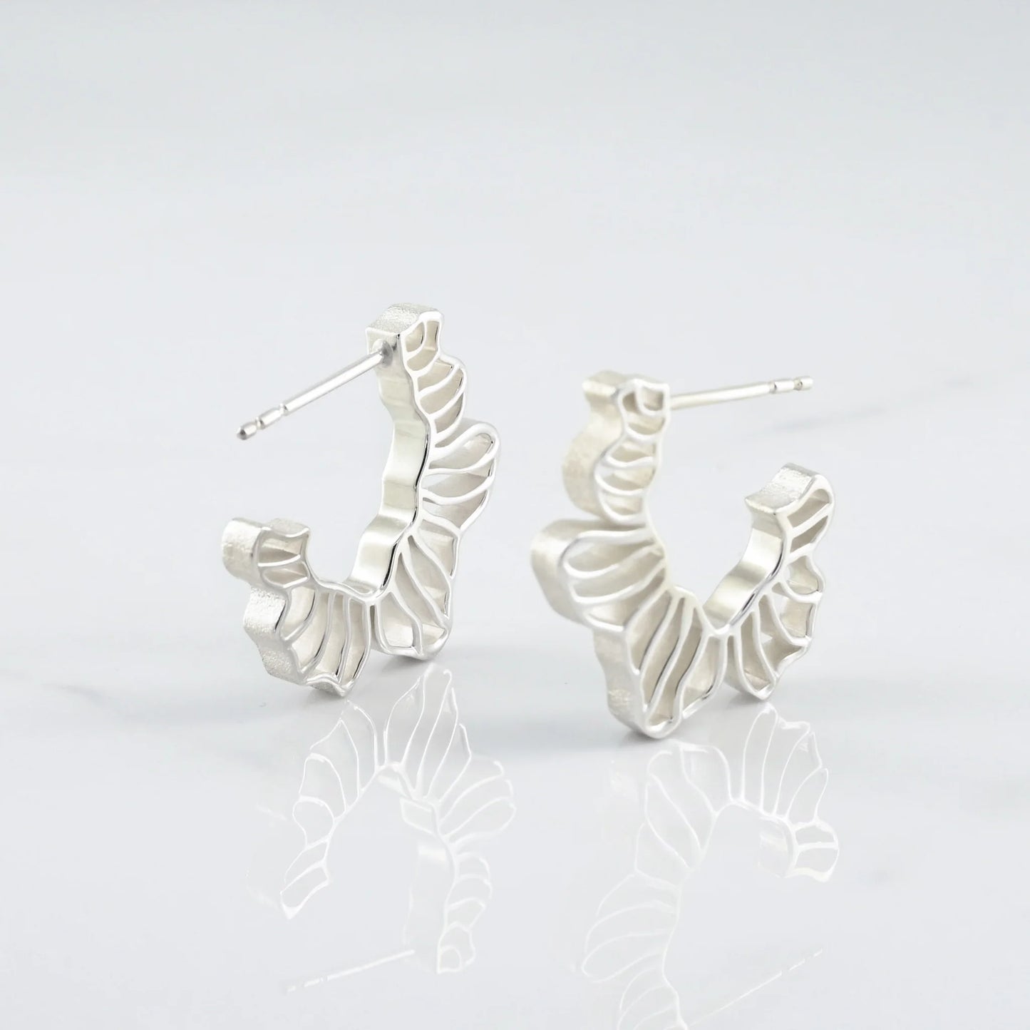 Quilled Garden Hoop Earrings