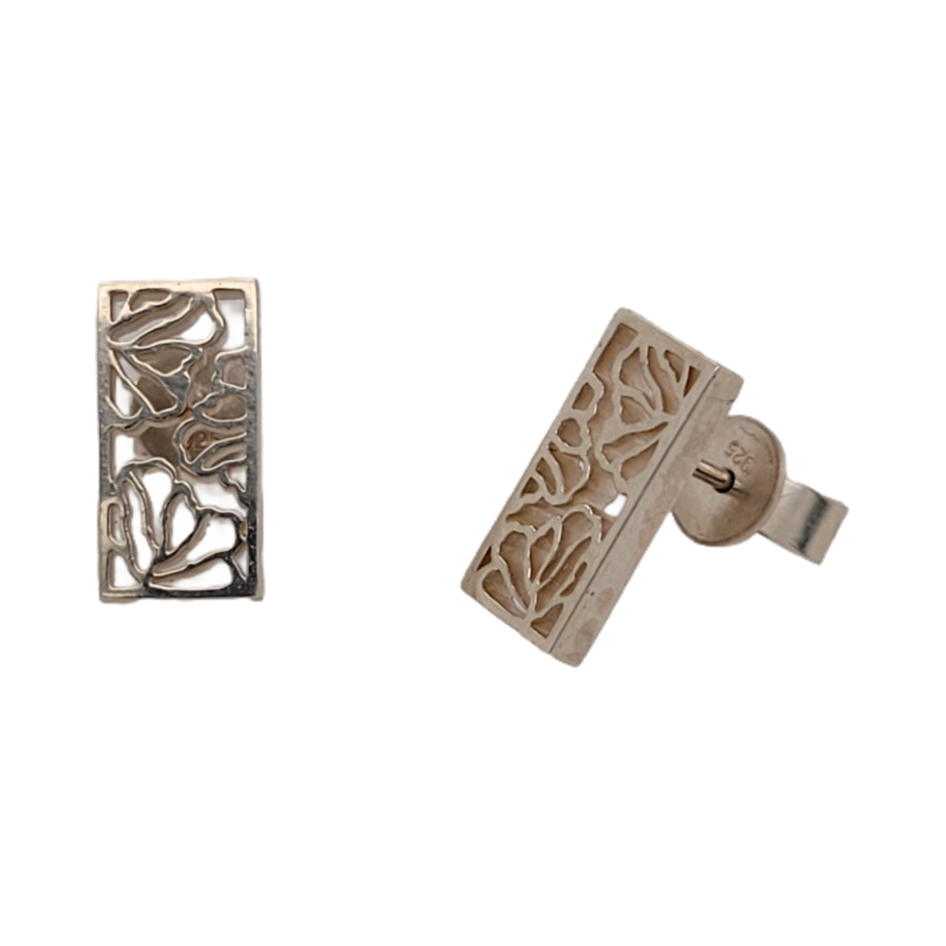 Quilled Rectangular Studs – Made You Look Jewellery