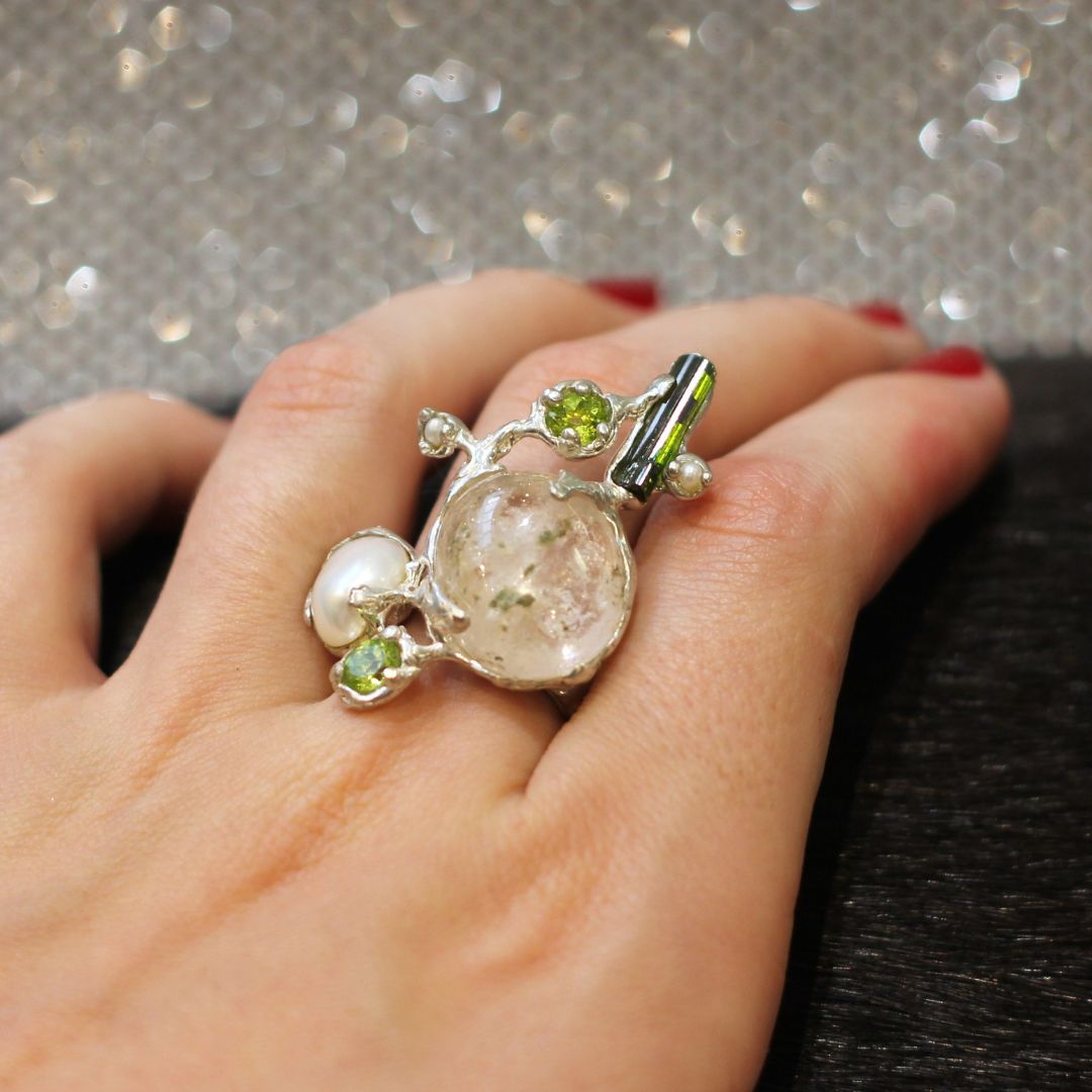 Sterling Silver Gemstone Ring