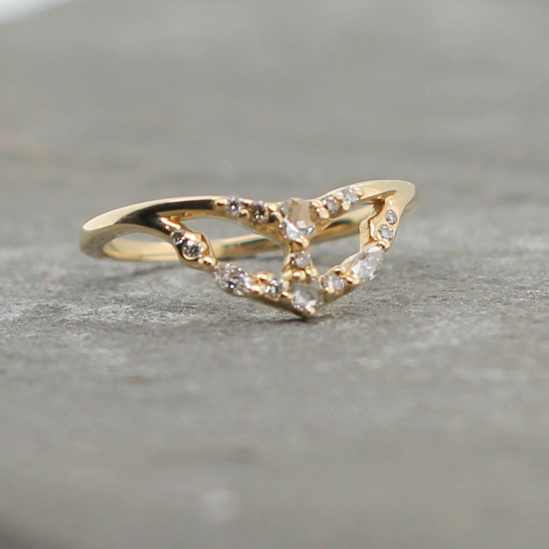 Divine Refractions - Diamond Wedding Band