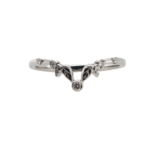 Osiris - Diamond Leaf Wedding Band