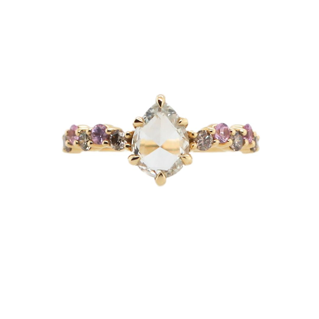 Intertwine - White Sapphire Engagement Ring