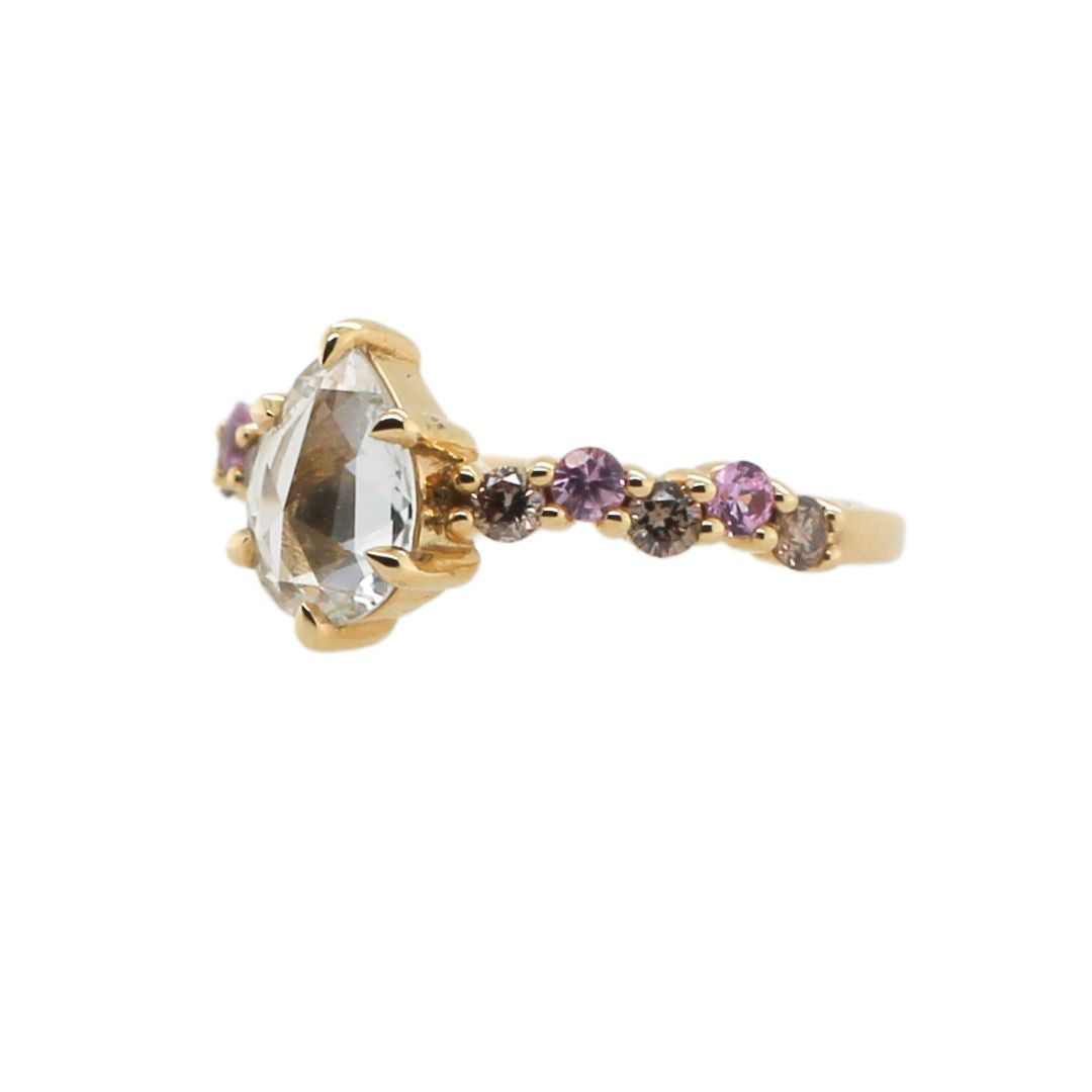 Intertwine - White Sapphire Engagement Ring