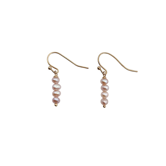 Pearl Bead Drop Earrings
