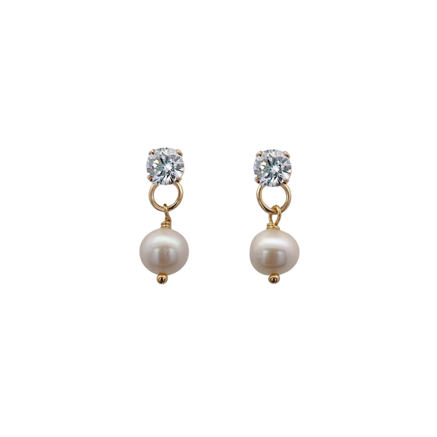 2-Ways-to-Wear CZ & Pearl Drop Earrings