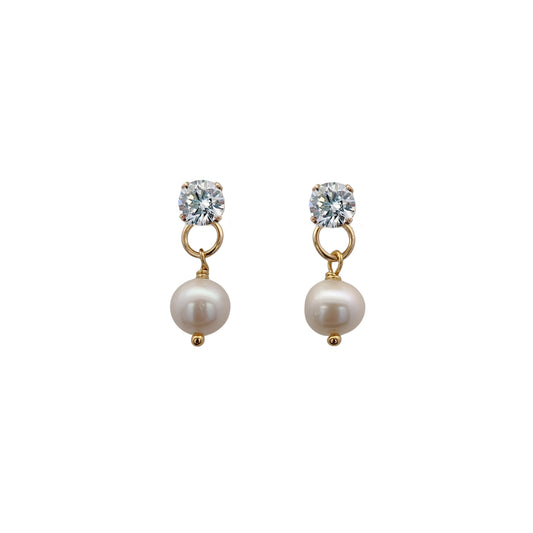 2-Ways-to-Wear CZ & Pearl Drop Earrings