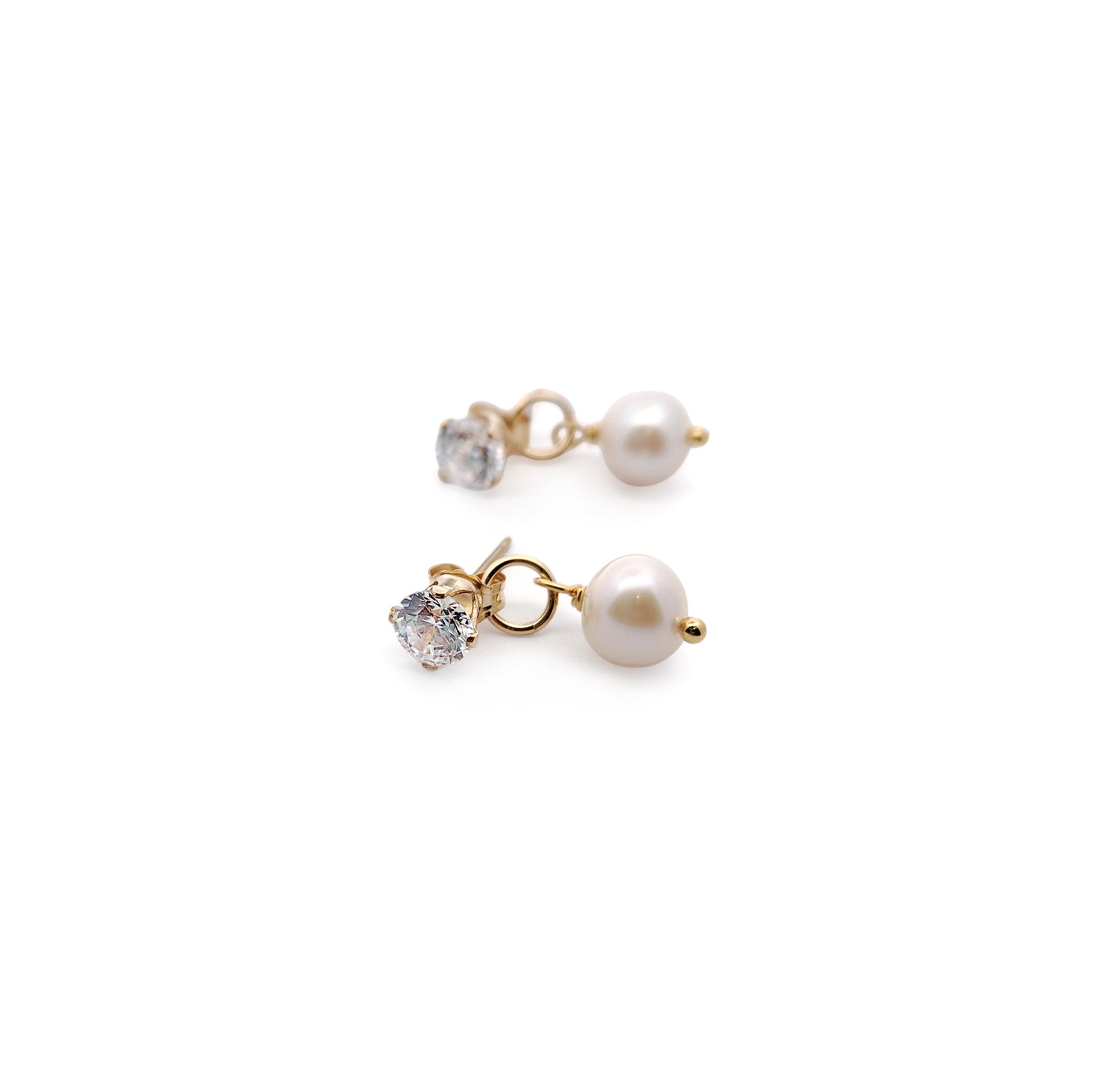 2-Ways-to-Wear CZ & Pearl Drop Earrings