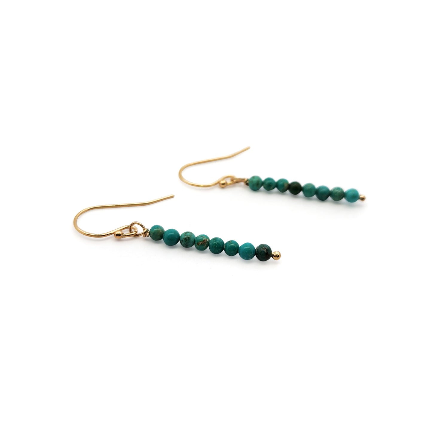 Turquoise Bead Drop Earrings