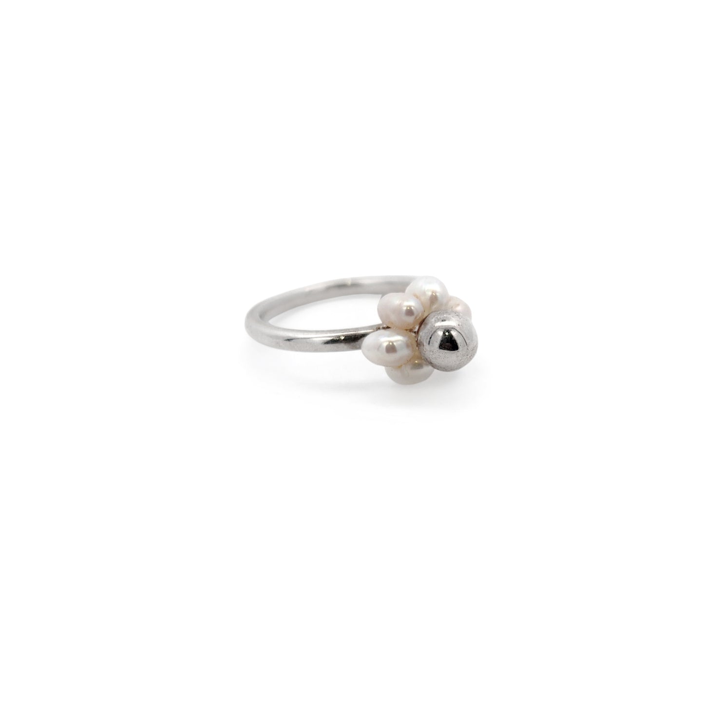 Pearl Flower Cluster Ring
