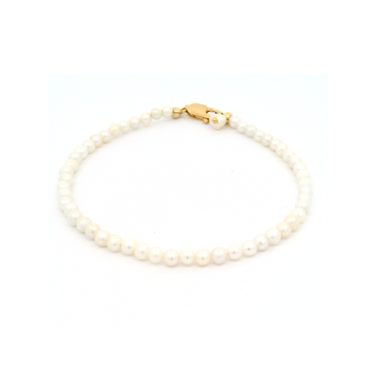 Gold Freshwater Pearl Bracelet