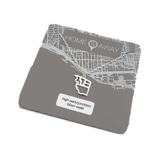 High Park/Junction/Bloor West Map Pendant