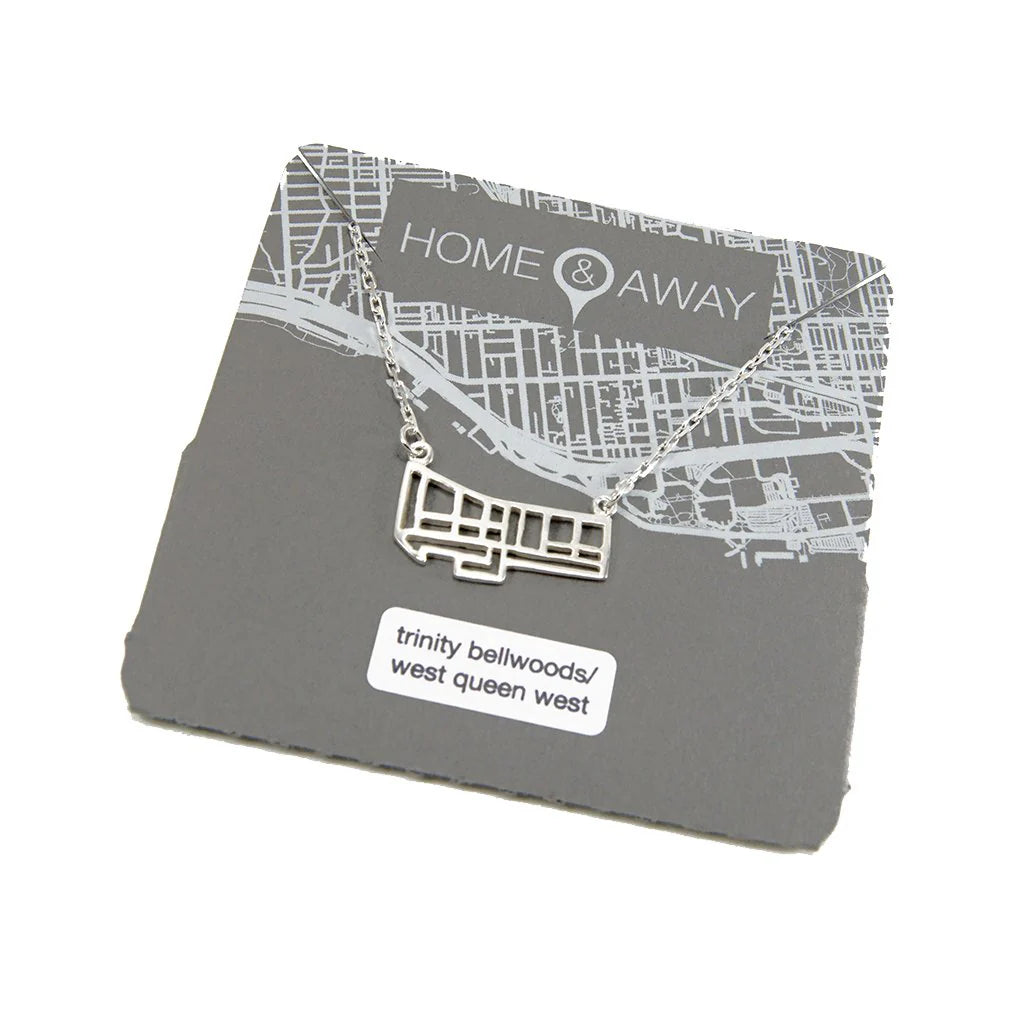 Trinity Bellwoods / Queen West Map Pendant