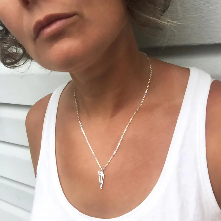 Junction Triangle Map Pendant