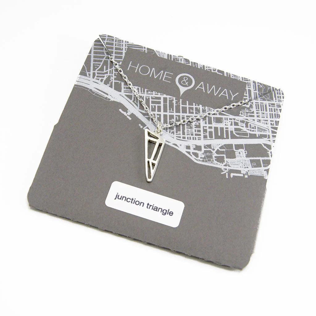 Junction Triangle Map Pendant