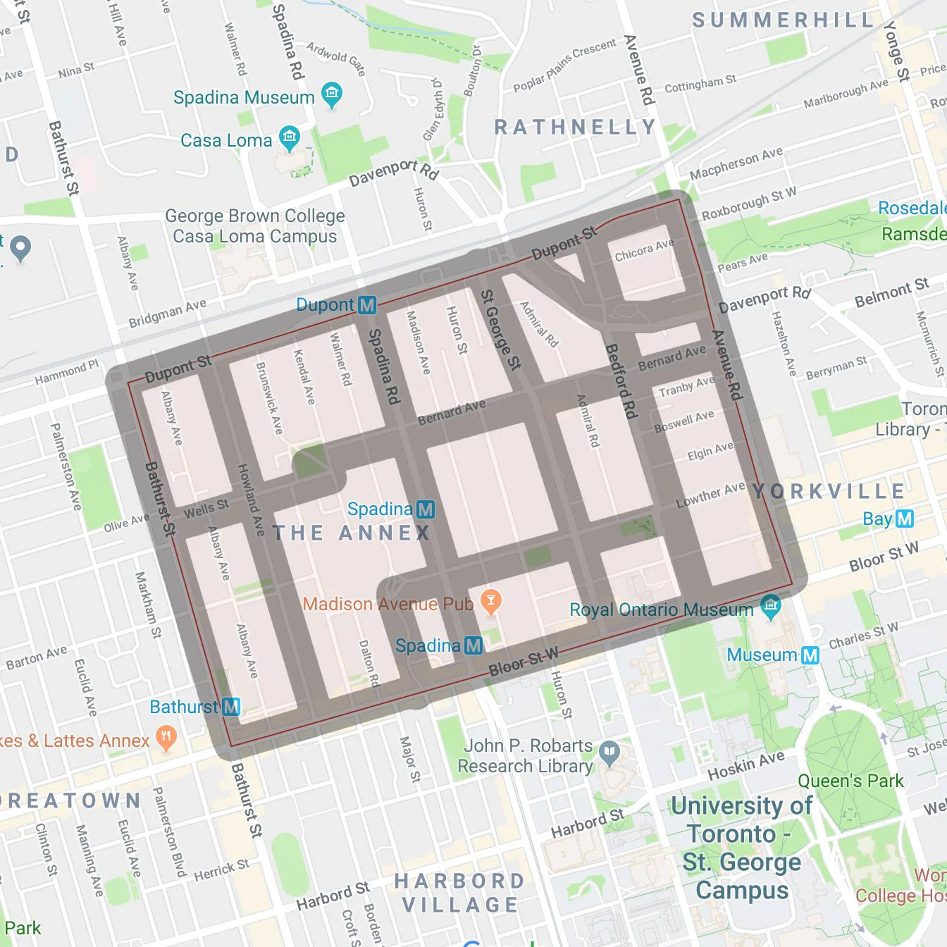 The Annex Map Pendant