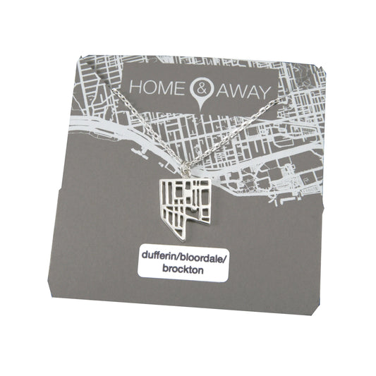 Dufferin / Bloordale / Brockton Map Pendant