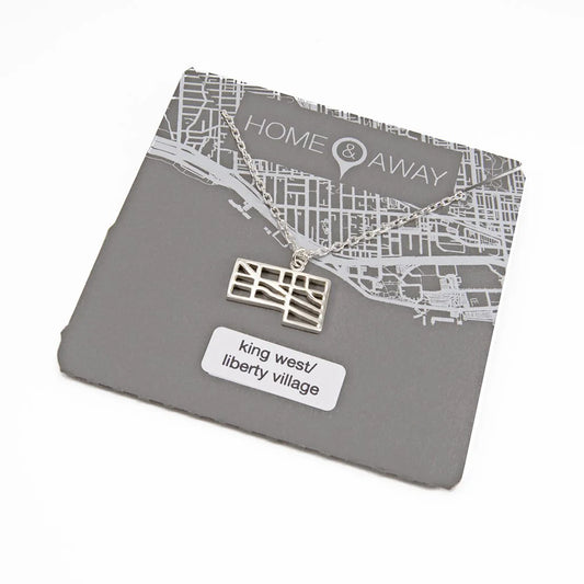 King West / Liberty Village Map Pendant