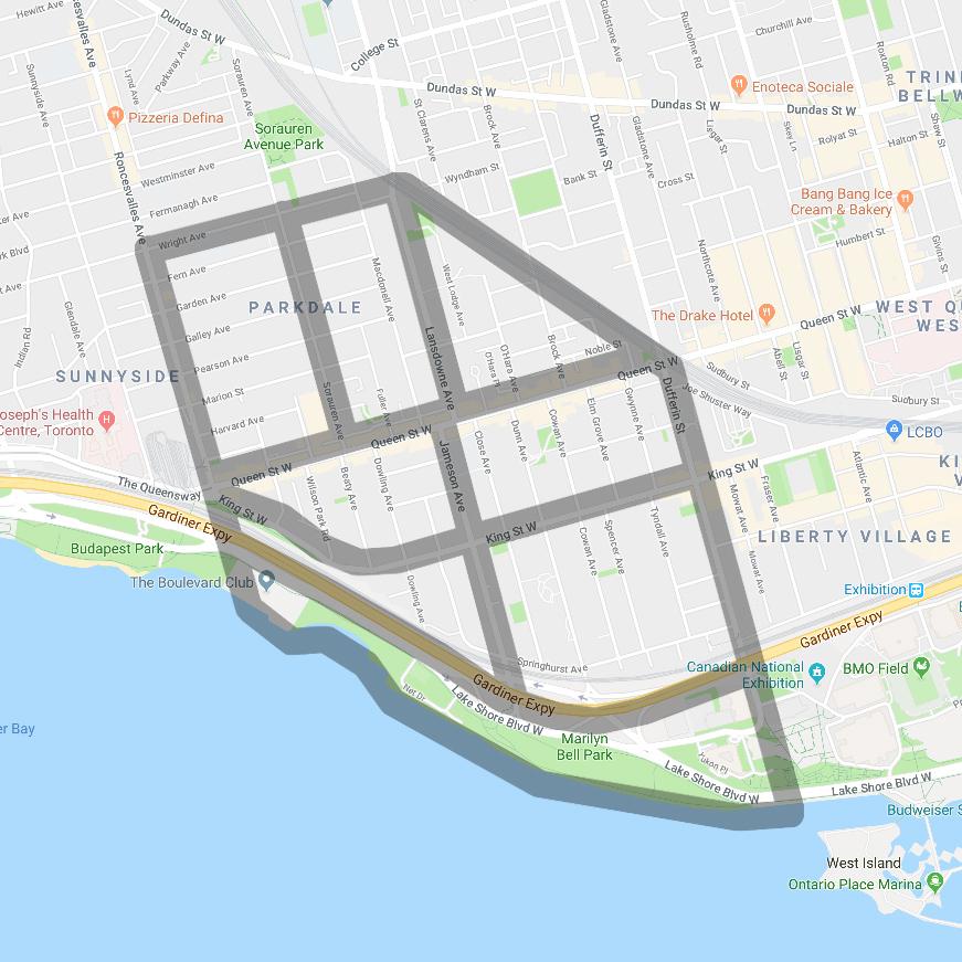 Parkdale Map Pendant