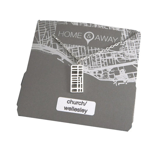 Church / Wellesley Map Pendant