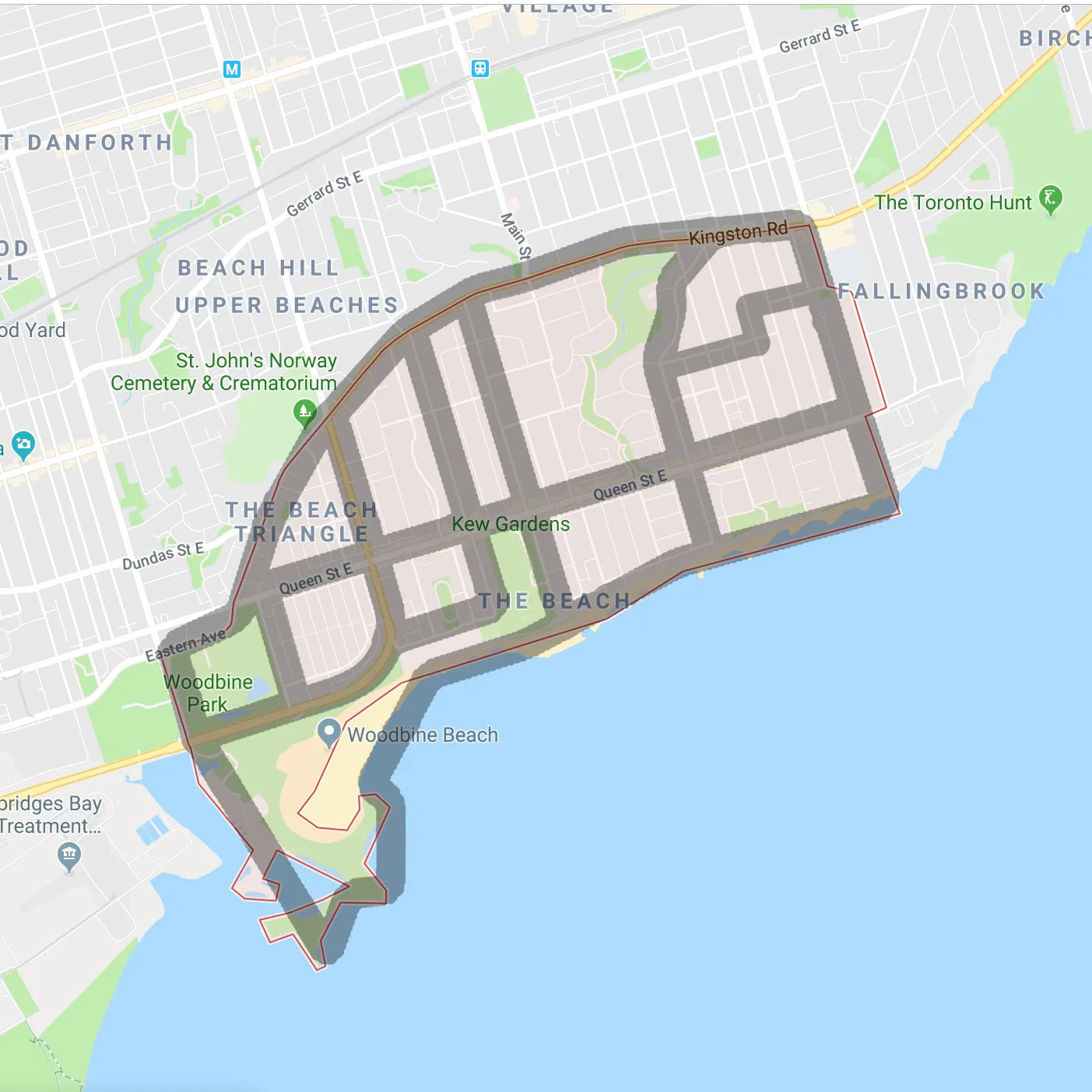 The Beaches Map Pendant