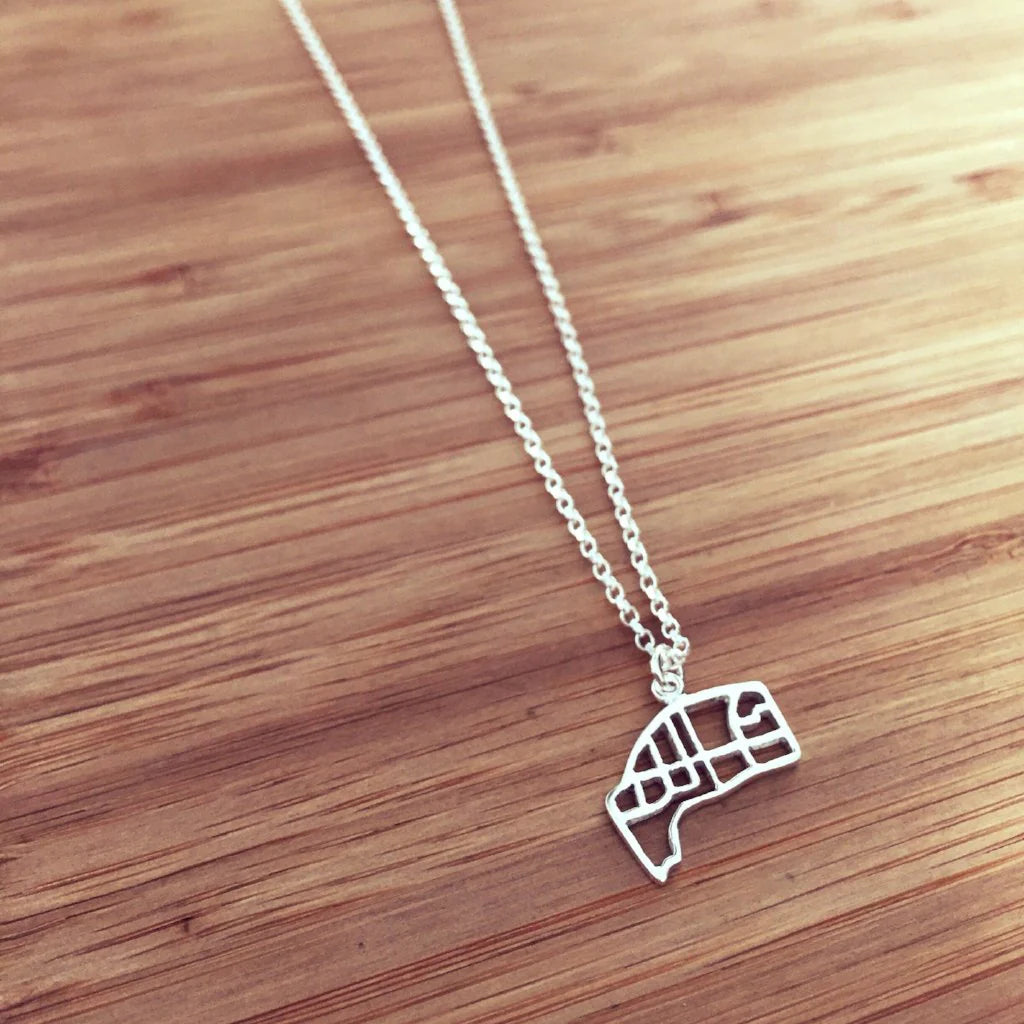 The Beaches Map Pendant