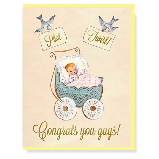Plot Twist! Congrats New Baby Card
