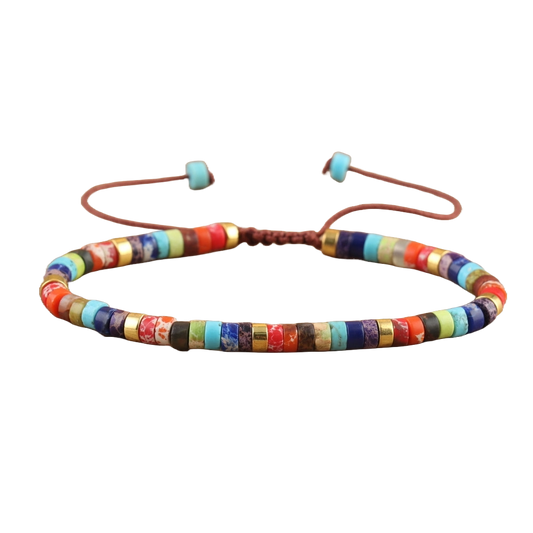 Multicolour Heishi Stone Bracelet