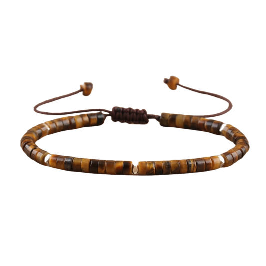 Tiger Eye Heishi Stone Bracelet