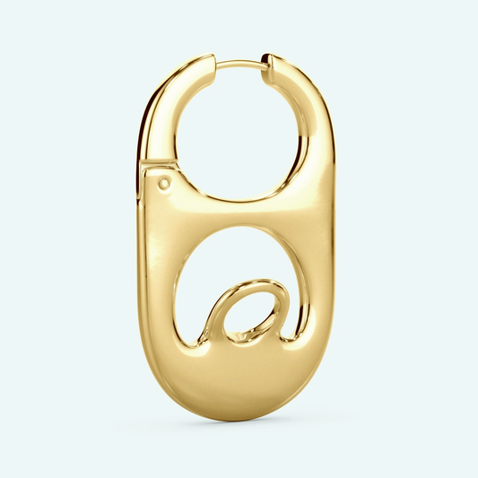 Pop Tab / Soda Tab Earring - Gold